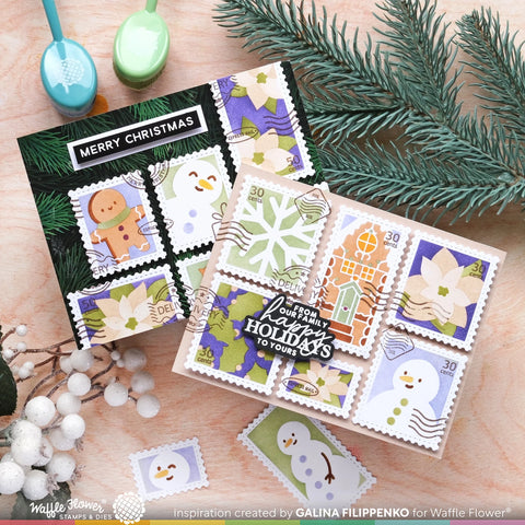 Waffle Flower - Family Christmas Sentiments Stamp Set