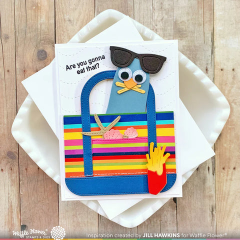 Waffle Flower - Inquisitive Seagulls Stamp Set