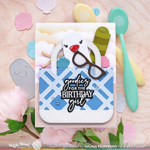 Waffle Flower - Inquisitive Seagulls Stamp Set