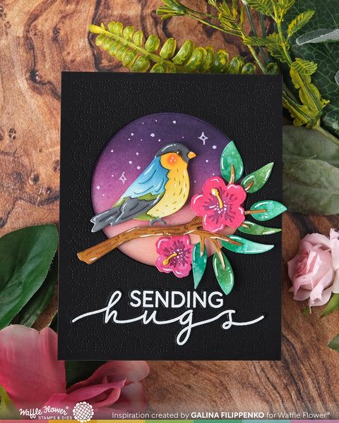 Waffle Flower - Birdie Duo Die & Stencil