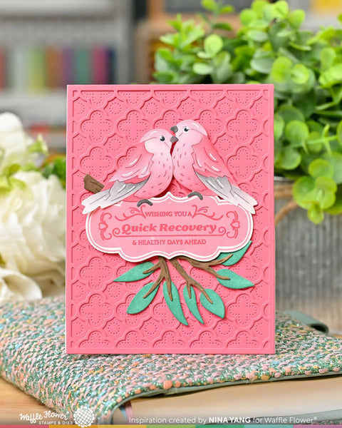 Waffle Flower - Birdie Duo Die & Stencil