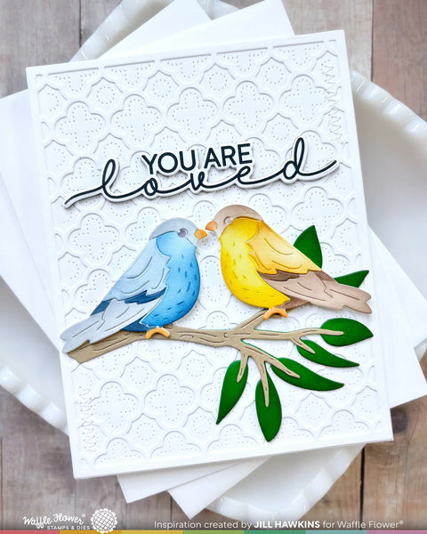 Waffle Flower - Birdie Duo Die & Stencil