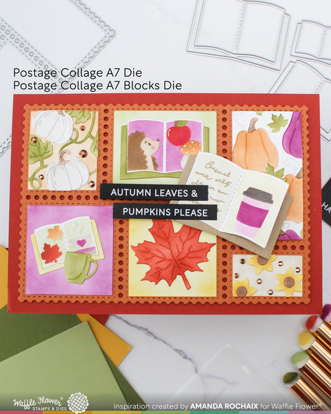 Waffle Flower - Open Book Trio Coloring Stencil