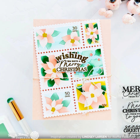 Waffle Flower - Family Christmas Sentiments Stamp Set