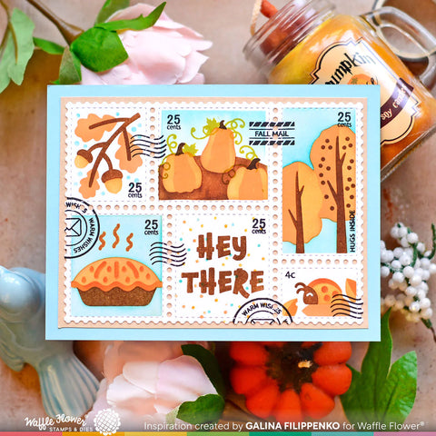 Waffle Flower - Postage Collage Fall Stamp Set