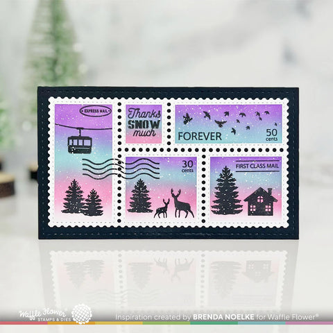 Waffle Flower - Winter View Stamp Set