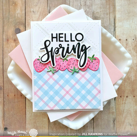 Waffle Flower - Sweet Plaid Texture Die