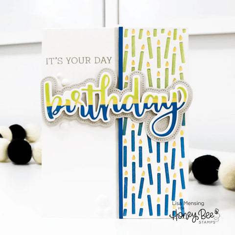Honey Bee - Candle Cover Plate Die