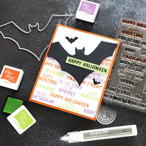 Hero Arts - Halloween Messages Stamp Set