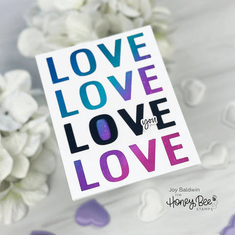 Honey Bee - Love A2 Cover Plate Die