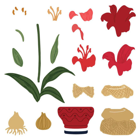 Honey Bee - Lovely Layers: Amaryllis Dies