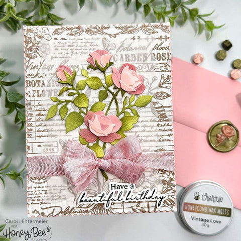 Honey Bee - Lovely Layers - Sweetheart Roses Dies