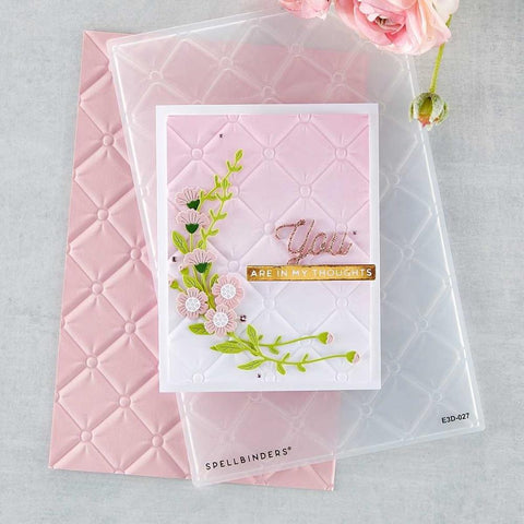 Spellbinders - Tufted 3D Embossing Folder