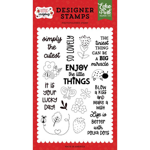 Echo Park - Simply the Cutest (Little Ladybug) Stamp Set