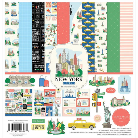 Carta Bella - 12"x 12" New York City Paper Pack