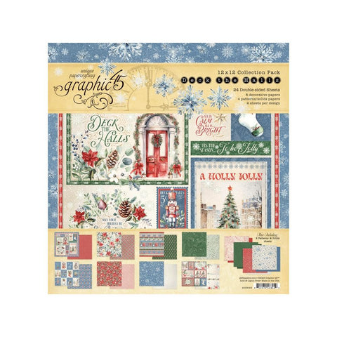 Graphic 45 - 12"x 12" Deck the Halls Collection Pack