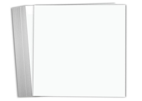 12"x 12" White 100# Cardstock