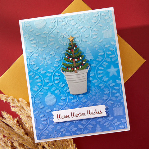 Spellbinders - Country Christmas 3D Embossing Folder (Country Christmas Collection)