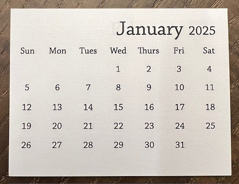 2025 Mini Monthly Tear Off Calendar (2.25"x 3")