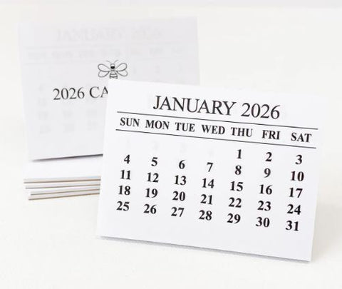2026 Mini Monthly Tear Off Calendar (2.25"x 3")