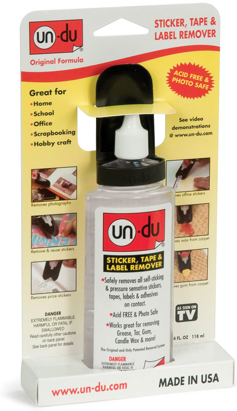 Un-Du Sticker, Tape & Label Remover - 4oz