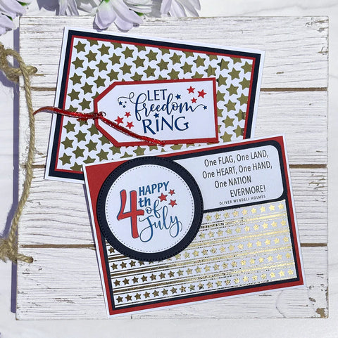 Dare 2B Artzy - Patriotic Sentiments Stamp Set