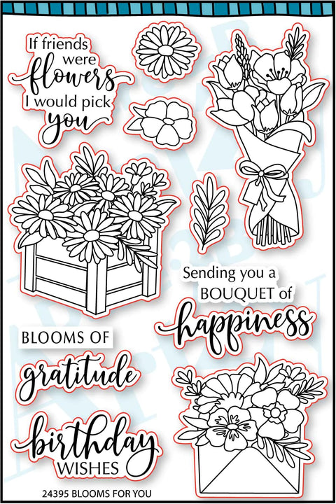 Dare 2B Artzy - Bouquet of Happiness Stamp Set