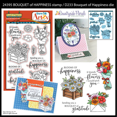 Dare 2B Artzy - Bouquet of Happiness Stamp Set