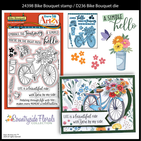 Dare 2B Artzy - Picnic in the Park (Countryside Floral Collection) Double-Sided Paper