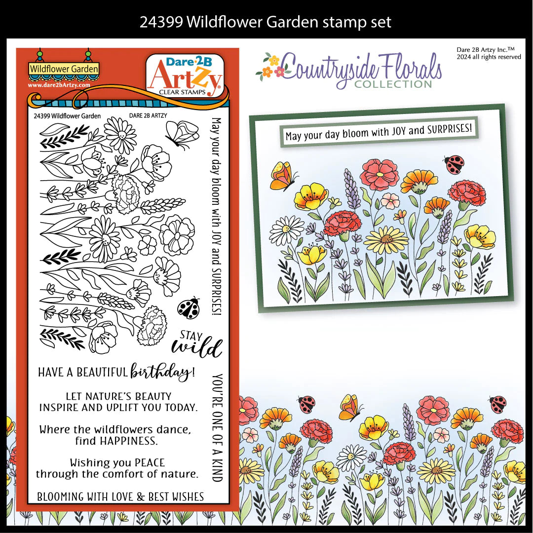 Dare 2B Artzy - Wildflower Garden Stamp Set – Creative Paper Arts