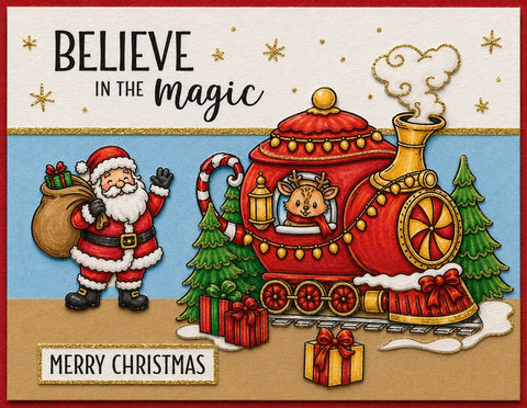 Dare 2B Artzy - Santa's Teapot Express Dies
