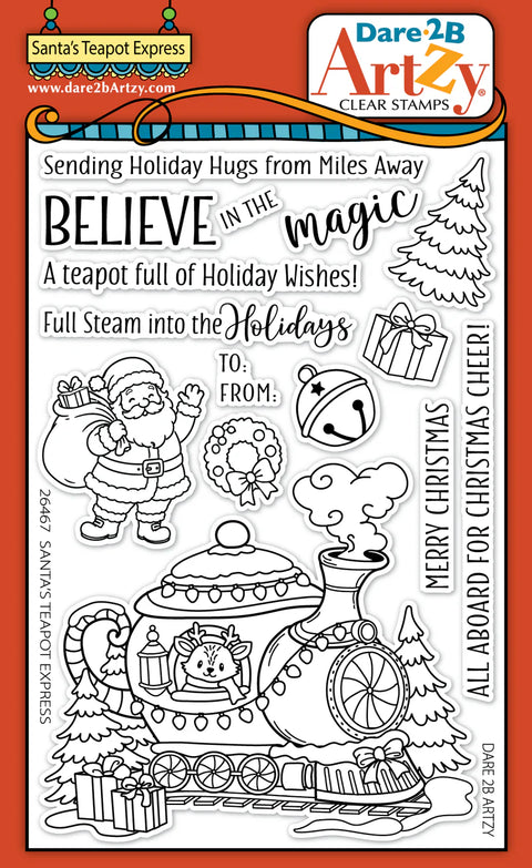 Dare 2B Artzy - Santa's Teapot Express Dies