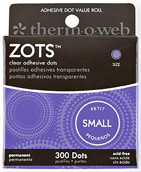 ZOTS Clear Adhesive Dots (Small)(300/pkg)
