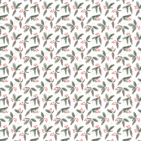 Simple Stories - 12"x 12" Merry Moments (Mistletoe & Holly) Double-Sided Paper