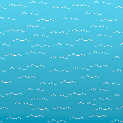 12"x 12" Ocean Water Waves Paper (Double Sided)