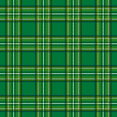 12'x 12" Clovers & Irish Tartan Double-Sided Paper