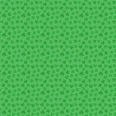 12'x 12" Happy St. Patrick Day/Clovers Double Sided Paper