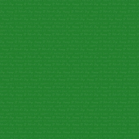12'x 12" Happy St. Patrick Day/Clovers Double Sided Paper