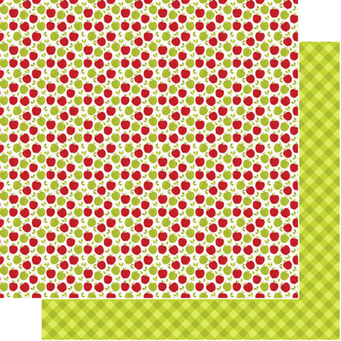 12"x 12" Apple Gingham Double-Sided Paper