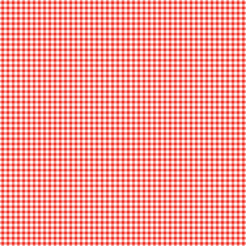 12"x 12" Strawberry Gingham Double-Sided Paper
