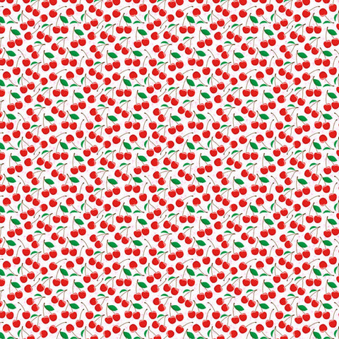 12"x 12" Cherries & Blossoms Double-Sided Paper