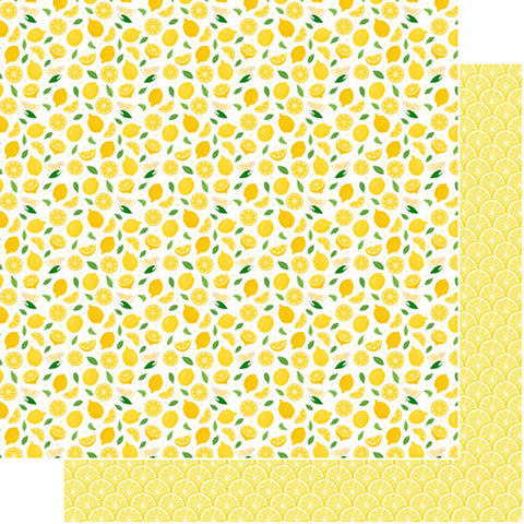 12"x 12" Lemons Fruit Double-Sided Paper