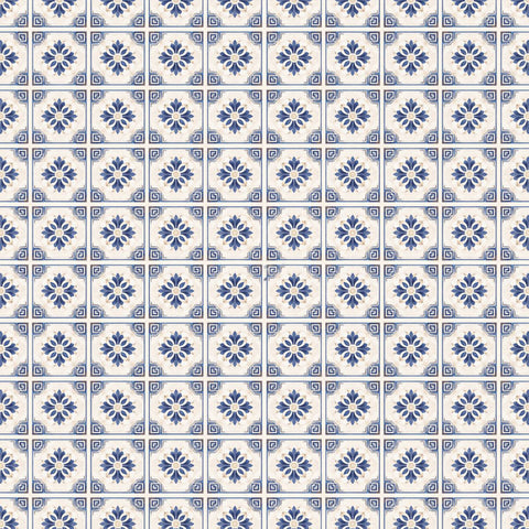 12"x 12" Greece - Greek Tiles Pattern Companion Wander Single-Sided Paper