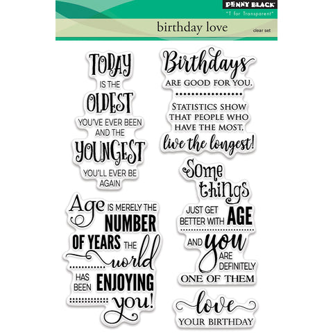 Penny Black - Birthday Love Stamp Set