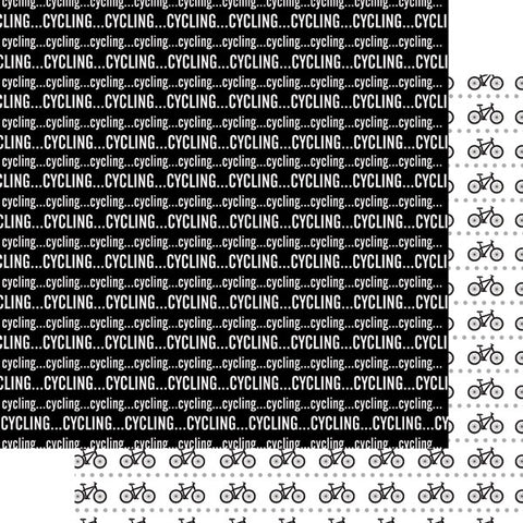 12"x 12" Cycling Double-Sided Paper