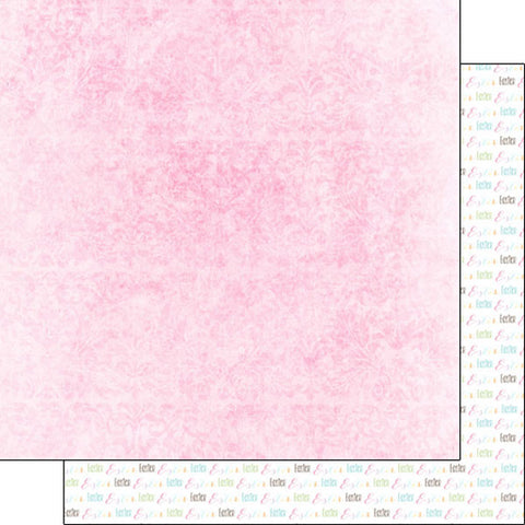 12'x 12" Easter Damask & Words Double-Sided Paper