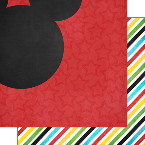 12"x 12" Magical Mouse & Stripes Paper (Double-sided)