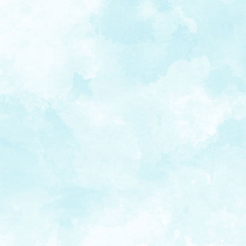 12"x 12" Bright Blue & Light Blue Watercolor Background Paper (Double-sided)