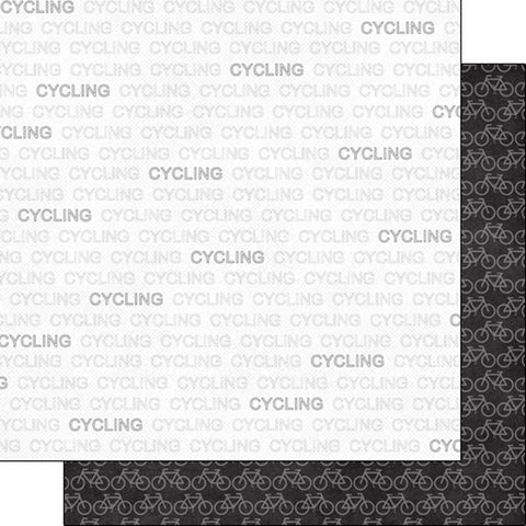12"x 12" Cycling Addict Double-Sided Paper