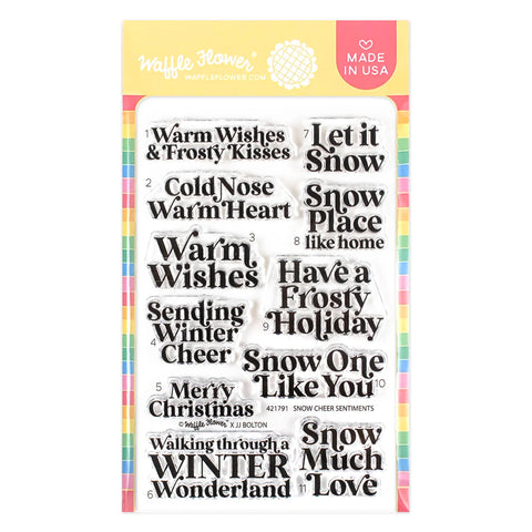 Waffle Flower - Snow Cheer Stamp Set